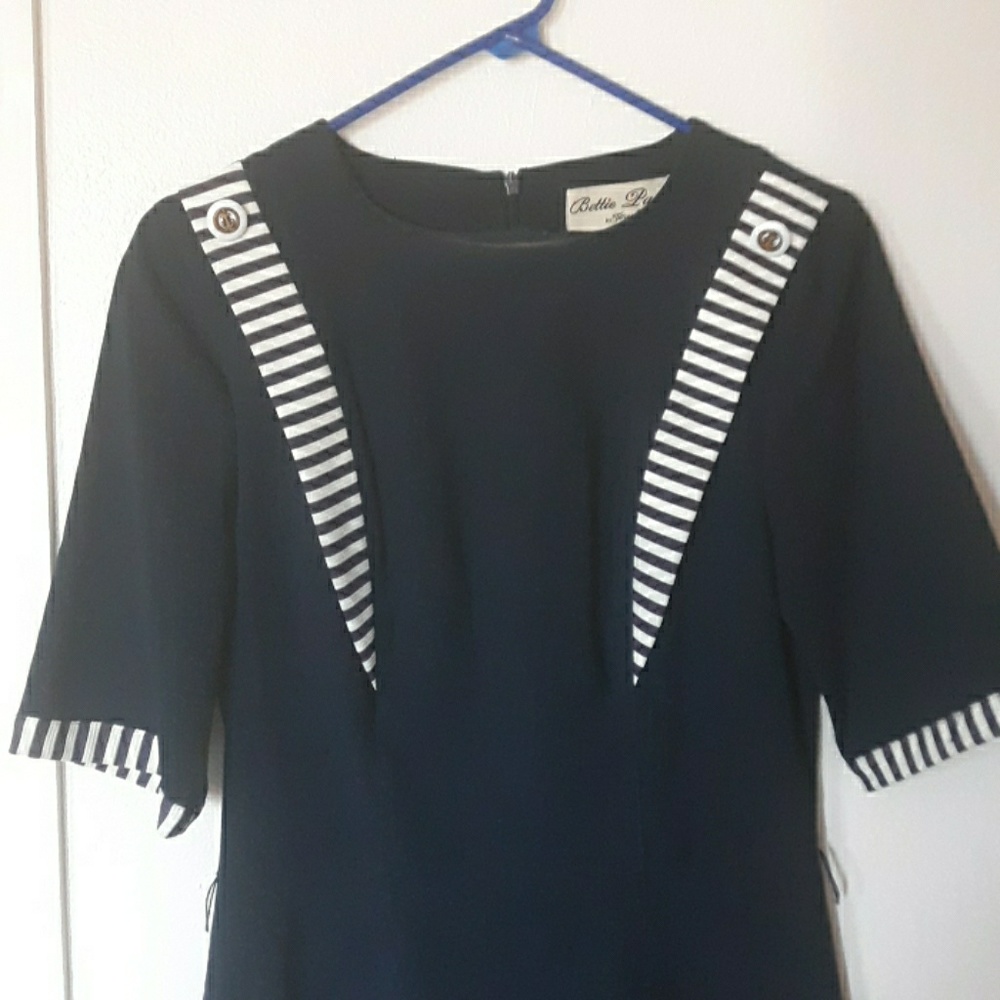 Vintage style nautical wiggle dress